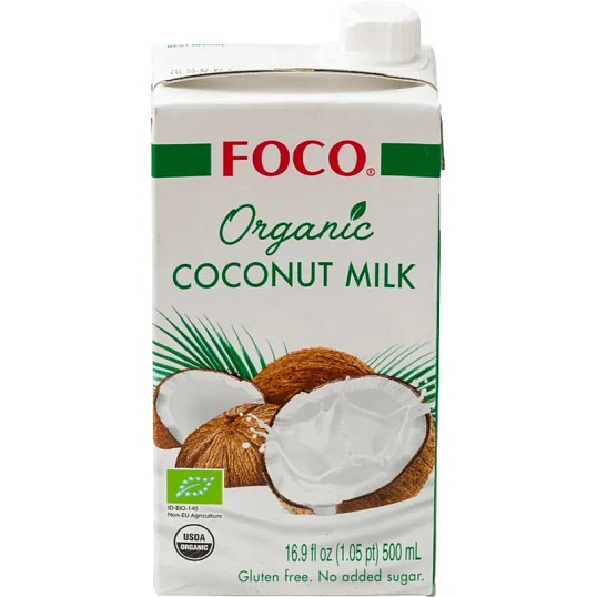 Напиток растительный FOCO Organic молоко кокосовое Tetra Pak 0,5л
