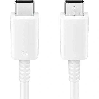 Кабель Samsung USB-C - USB-C 1m 5A EP-DN975 Белый (EP-DN975BWEGWW)