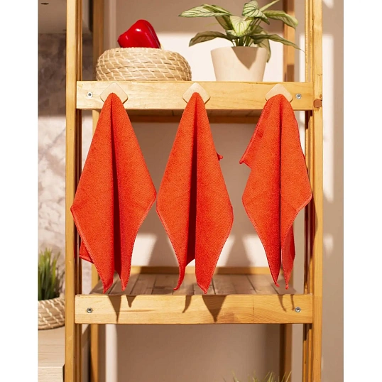 Салфетки хозяйственные Luscan Professional 300г/м2 30х30см 3шт/уп красные