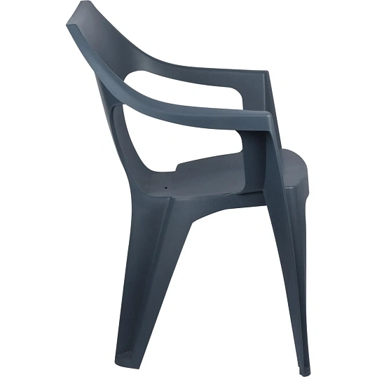 Кресло PR_Decorona DeForma 550x535x785 мм графитовый шторм