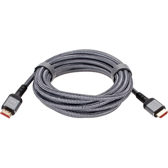 Кабель HDMI 19M/M,ver. 2.1 8KX60Hz (Econom) оплетка 5m iOpen <ACG859A-5.0