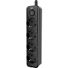 Сетевой фильтр AGNI 4/3м,черный(TP-FD4E-3m-black)