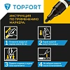 Маркер лаковый TOPFORT Industrial 4 мм черный