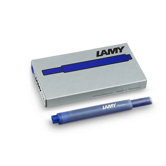 Картридж чернильный для перьевой ручки  LAMY T10, Синий, 5 шт./уп., 1602077