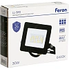 Прожектор светодиодный 2835 SMD 30W 6400K IP65, черный , LL-920  32101