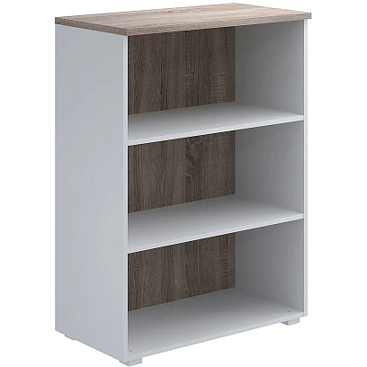 Стеллаж Комус Мебель К-Loft 241H011 786х420х1080 дуб сонома темн/белый