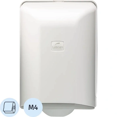 Диспенсер для полотенец рулон Luscan Prof Optima ЦВ 1by1 белый