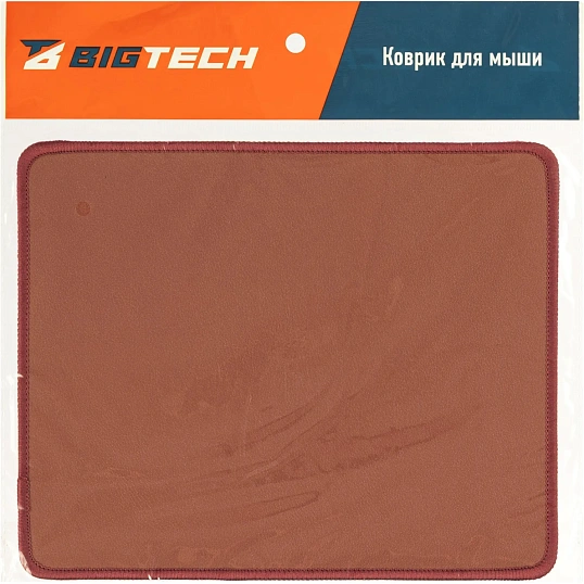 Коврик для мыши BigTech HMP0008v.1 иск.кожа/22х18х0,12/красный