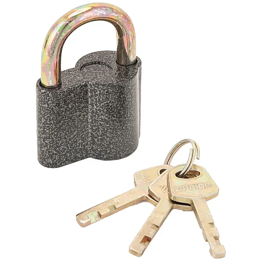 Замок навесной УЗК Аллюр ВС2-26С (44xd=8) алюм.сплав антич/серебро (3кл)