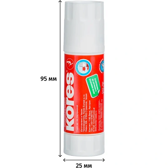 Клей-карандаш 15г KORES (4 по цене 3) 14503/14500