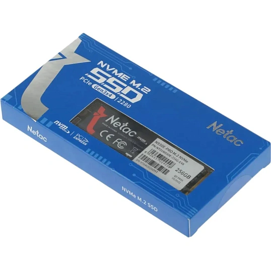 SSD накопитель Netac SSD N930E (NT01N930E-256G-E4X)256GB/PCIe 3x4/M.2 2280