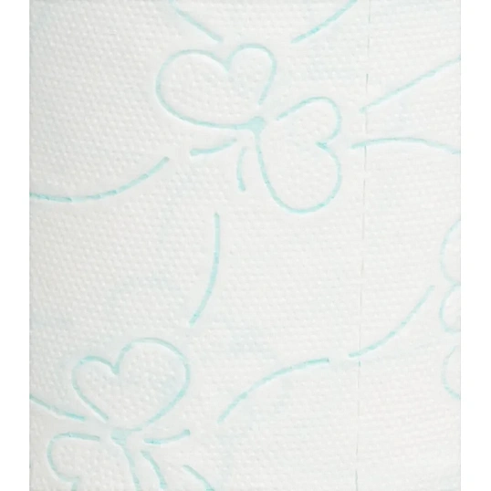 Бумага туалетная Luscan Comfort 2сл бел с зел тисн яблок 100%цел 21,9м4р/уп