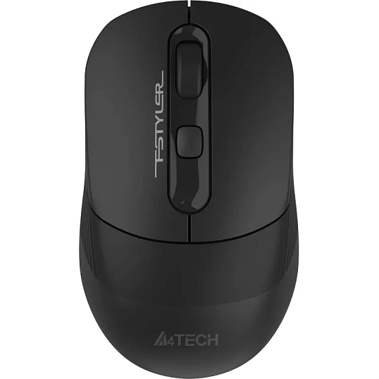 Мышь компьютерная A4Tech Fstyler (FB10C STONE BLACK) черн/2400dpi/беспр/4кн