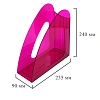 Лоток вертикальный Attache 90мм Bright Colours прозрачный фиолетовый