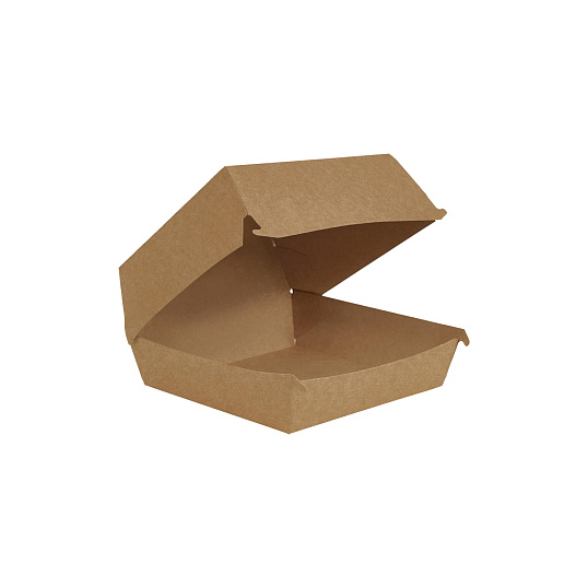 Упаковка ECO BURGER M, 100х100х60, крафт, 300 шт/кор