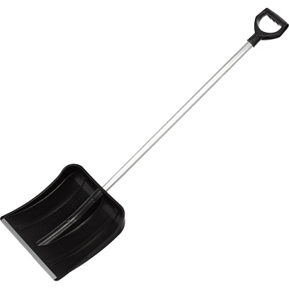 Лопата д/уборки снега с прямым алюминиевым черенком ковш 40х37см