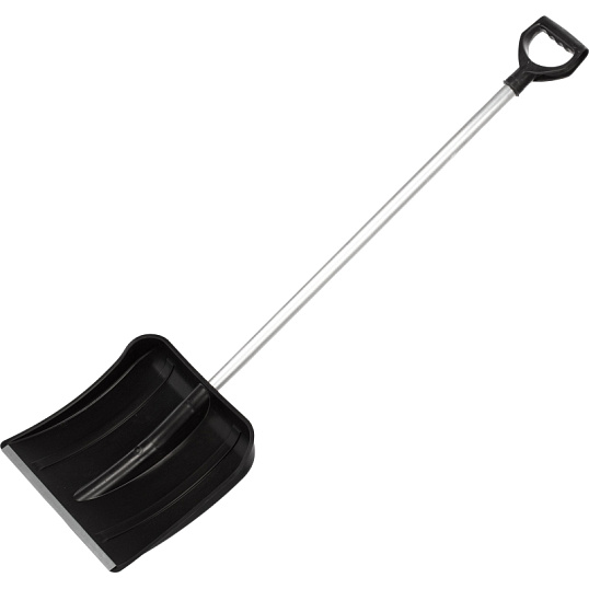 Лопата д/уборки снега с прямым алюминиевым черенком ковш 40х37см