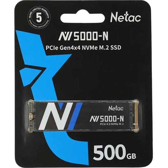 SSD накопитель Netac NV5000-N 500GB PCIe4x4 NVMe(NT01NV5000N-500-E4X)