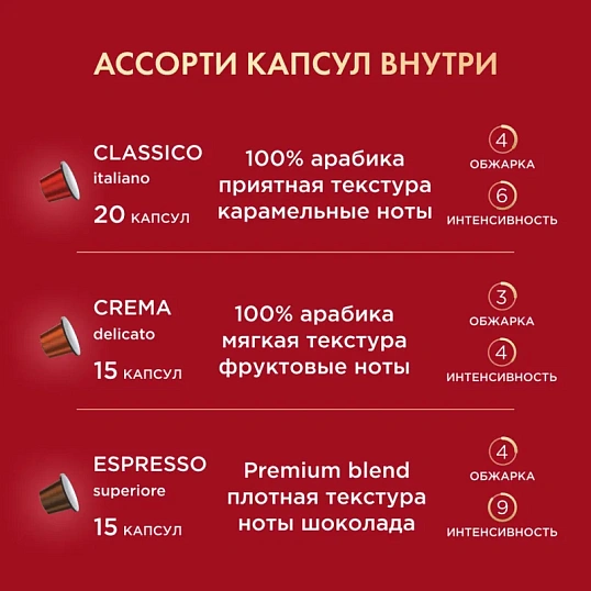 Кофе в капсулах Coffesso Набор кофе в капсулах, 50шт 15910