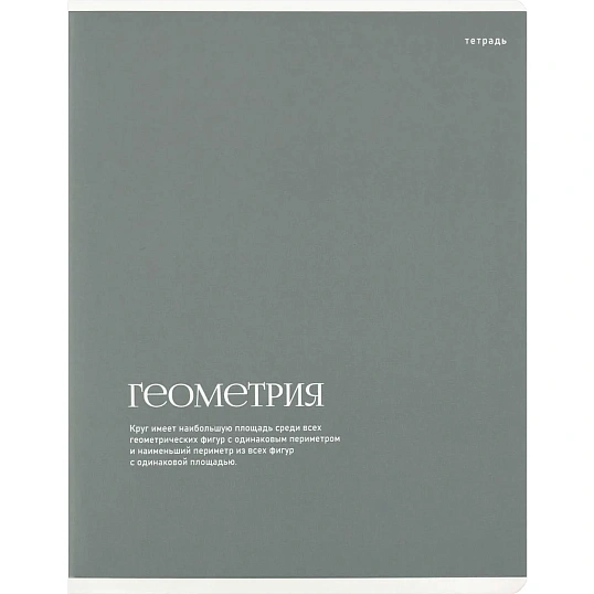 Тетрадь предметнaя ГЕОМЕТРИЯ ИНТЕРЕСНЫЕ ФАКТЫ 48 л,кл,А5+,справ.инф/73714