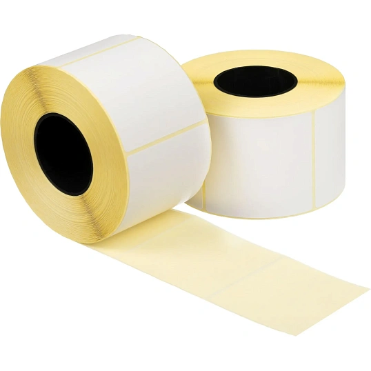 Термотрансферные этикетки ПГЛ 100х100, 1000 шт/рул,вт.76 6 рул/уп