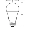 Лампа светодиодная OSRAM 10/12Вт Е27 4000К, груша