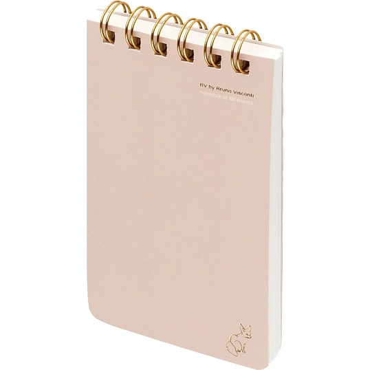 Блокнот BV CUTE A6- 100л линейка гребень TOTAL BEIGE 3-100-005/17