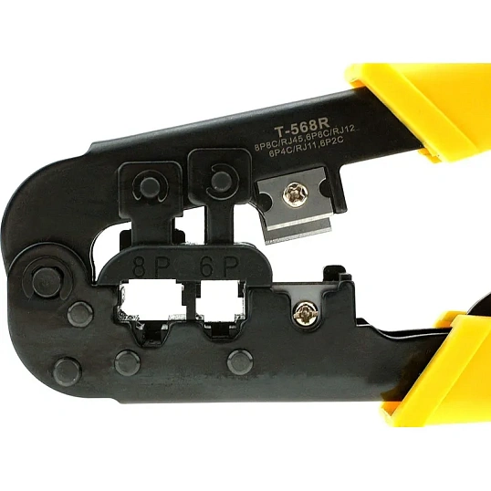 Инструмент Cablexpert T-568R, обжимной с фикс(8p8c,6p6c,6p4c,6p2c)(T-568R)