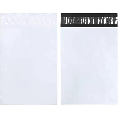 Курьерский пакет, без печати, с карманом,430x500+40, 50 мкм(50шт/уп)