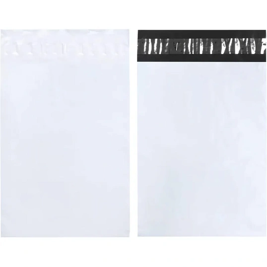 Курьерский пакет, без печати, с карманом,430x500+40, 50 мкм(50шт/уп)