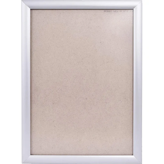 Рамка 297х420, серебро, метал., с клик профилем, ПЭТ стекло, 2011_03_72_045