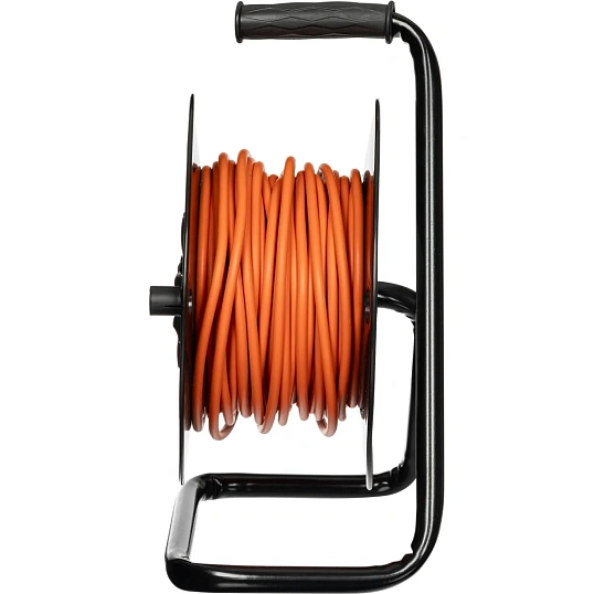 Удлинитель Topfort ПВС 2х1,5кв.мм, 30м на пласт.катушке, 4 роз. б/з, IP44