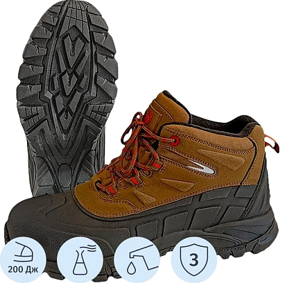 Ботинки рабочие Жук, коричневые, арт. 2101ПК, р. 47