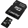 Карта памяти Smartbuy (SB8GBSDCL10-01)micro SDHC 8GB Сl.10 (с ад. SD)