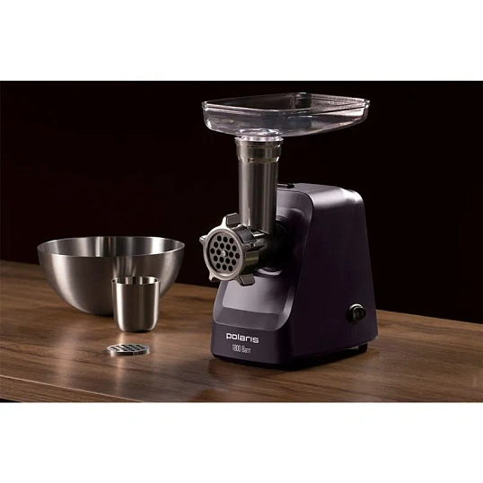 Мясорубка Polaris PMG 1852 RUS, 1800 Вт, бордовый