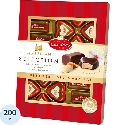Конфеты Carstens Любекский марципан в шоколаде, 200г
