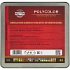 Карандаши цветные худож POLYCOLOR 3826 48цв/наб мет.кор. 3826048001PLRU