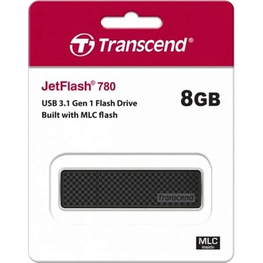 Флеш-память Transcend JetFlash 780, 8Gb, USB 3.1 G1, чер, TS8GJF780.