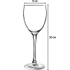 Набор бокалов для вина 350 мл. d=80 мм. h=200 мм. Эталон, 12шт/уп, 49167