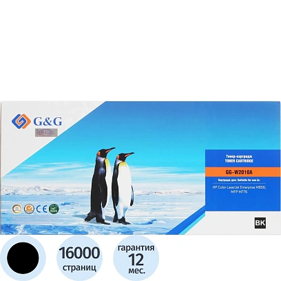Картридж лазерный G&G GG-W2010A чёрный для HP CLJ Ent M856/MFP M776