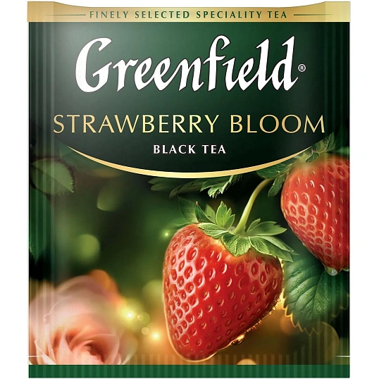 Чай Greenfield Strawberry bloom черный ,25 пак/уп