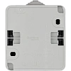 Розетка 1-ая с/з с кр. с защитными шторк. IP44 SE Этюд Серый (PA16-044C)О/У