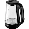 Чайник BRAYER 6112BR-BK. 2200Вт, 1,7л,электрич,стеклян.корп,автоотключ