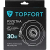 Рулетка геодезическая TOPFORT Master 30 м х 15 мм в прорезин корп (2019130)