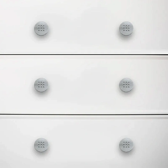 Ручка УЗК_кнопка меб. StahlBuro A507 (16656) компл-2шт CP хром