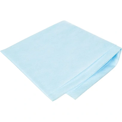 Простыня стерильная 140X70 пл. 40 ламинированная, голубая  Гекса