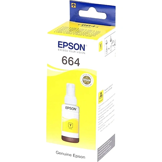 Чернила Epson T6644 желтый для L100 C13T66444A/C13T664498