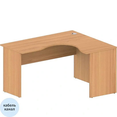 Стол Easy One правый (884,885) груша ароза Ш1400 Г1200