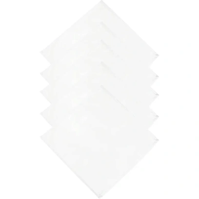 Салфетка Luscan 35х35см (88%ПЭ, 12%хлопок) рис.2, белый, 5 шт/уп