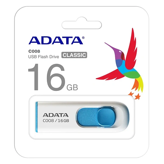 Флеш-память ADATA C008, 16GB, AC008-16G-RWE